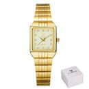 Relógio De Pulso Feminino Aço Inoxidável Dourado