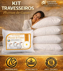 SonhoPleno™ Travesseiro Premium Pluma de Ganso - Conforto de Hotel 5 Estrelas (LEVE ATÉ 6 E ECONOMIZE)