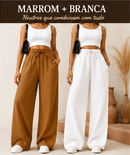 Calça Pantalona Feminina Elegante - Promoção Compre 1 Leve 2