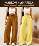 Calça Pantalona Feminina Elegante - Promoção Compre 1 Leve 2