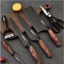 Conjunto de Facas em Aço Damasco - Compre 5 LEVE 6