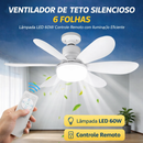 Ventilador Lâmpada Turbo Led 6 Folhas - Silencioso e Moderno